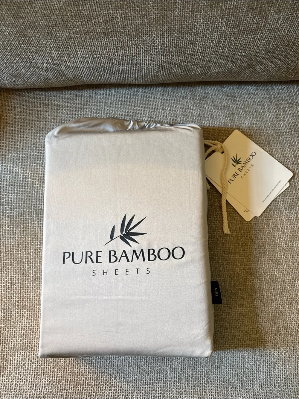 Pure Bamboo Sheets - Beige/Taupe Fitted Sheet Set